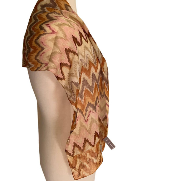 Echo Oblong 100% Silk Scarf - Picture 7 of 12